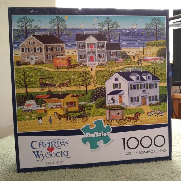 Charles Wysocki Country scene 1000 piece Puzzle - Picture 1 of 4
